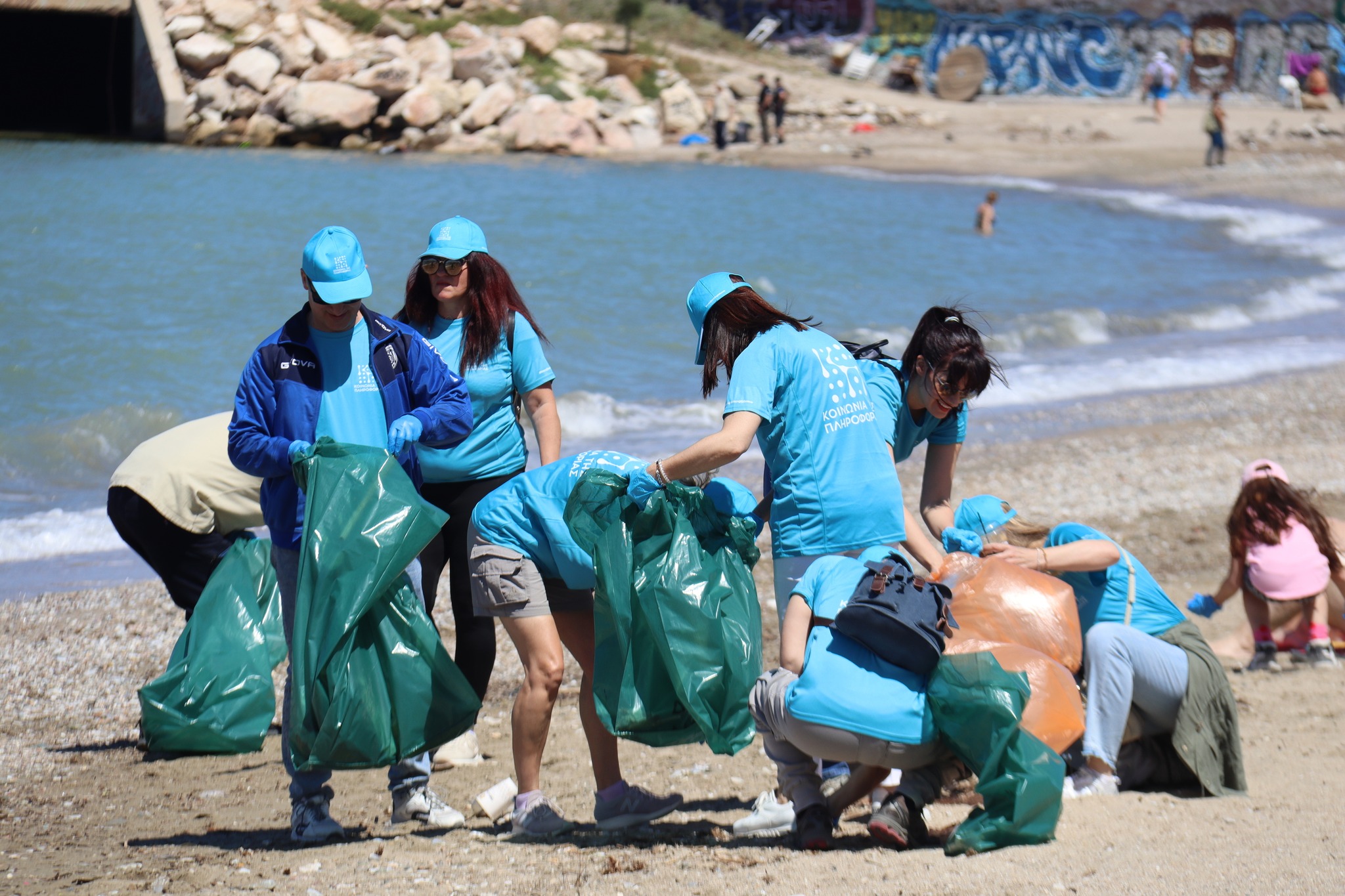 Delete Pollution, Upload Clean Coasts! Loutra Alimos beach cleaned by ‘Information Society’