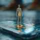 3d character emerging from smartphone